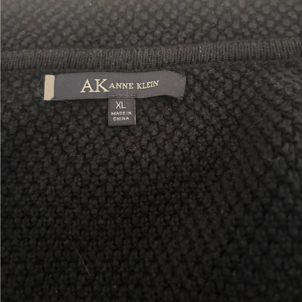 Anne Klein Black Knit Sweater